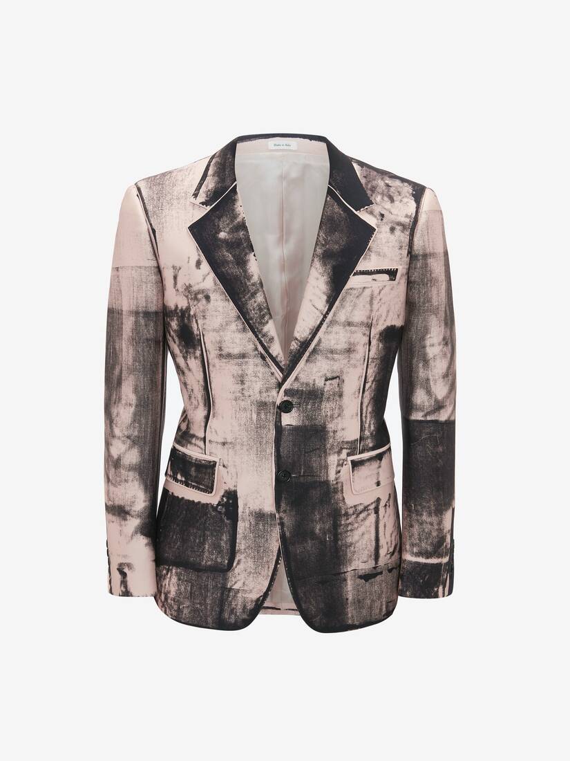 Chaquetas Alexander McQueen X-Ray Printed Hombre - Rosas/Negros - Mexico 376-AIQJUM